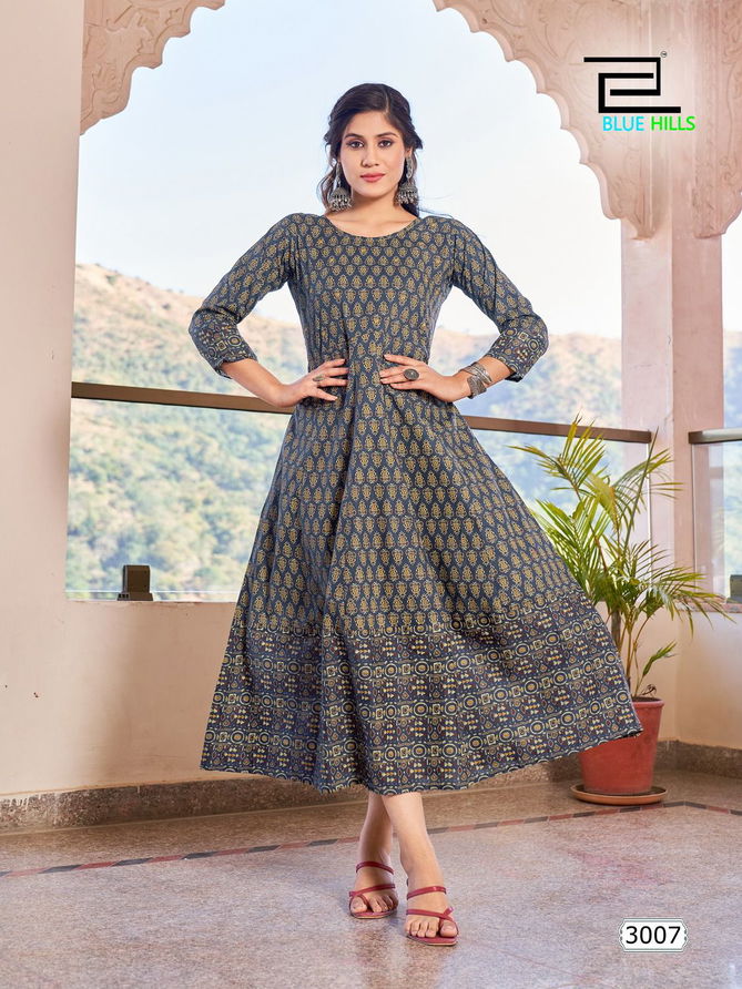 Rani Vol 3 By Blue Hills Anarkali Kurtis Catalog